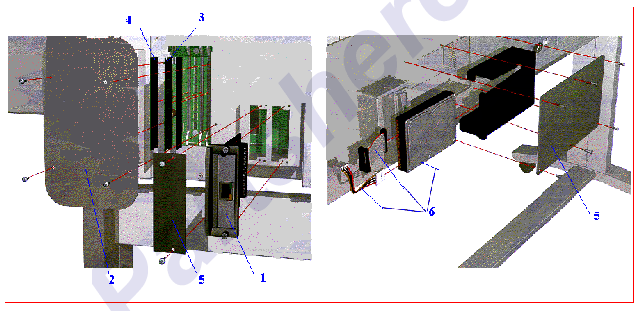 HP parts picture diagram for J4135-61001, C6090-60185